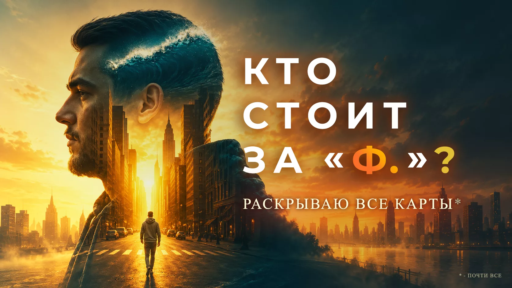 Кто стоит за псевдонимом «Ф.»? Раскрываю настоящее имя и некоторые подробности о себе.